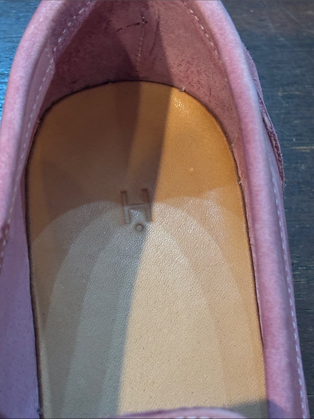 Hender Scheme Slouchy Women's Pink Penny Loafers - Picture 9 of 9